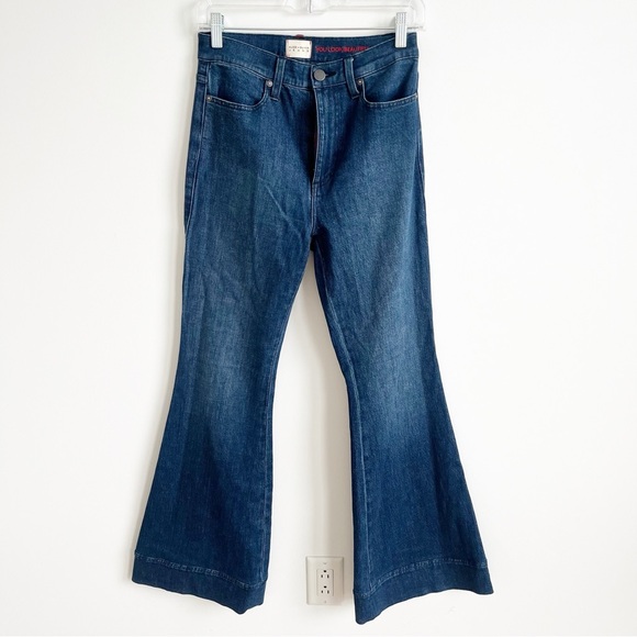 Alice + Olivia Beautiful High Rise Bell Flare Jeans, 27 - Picture 3 of 9
